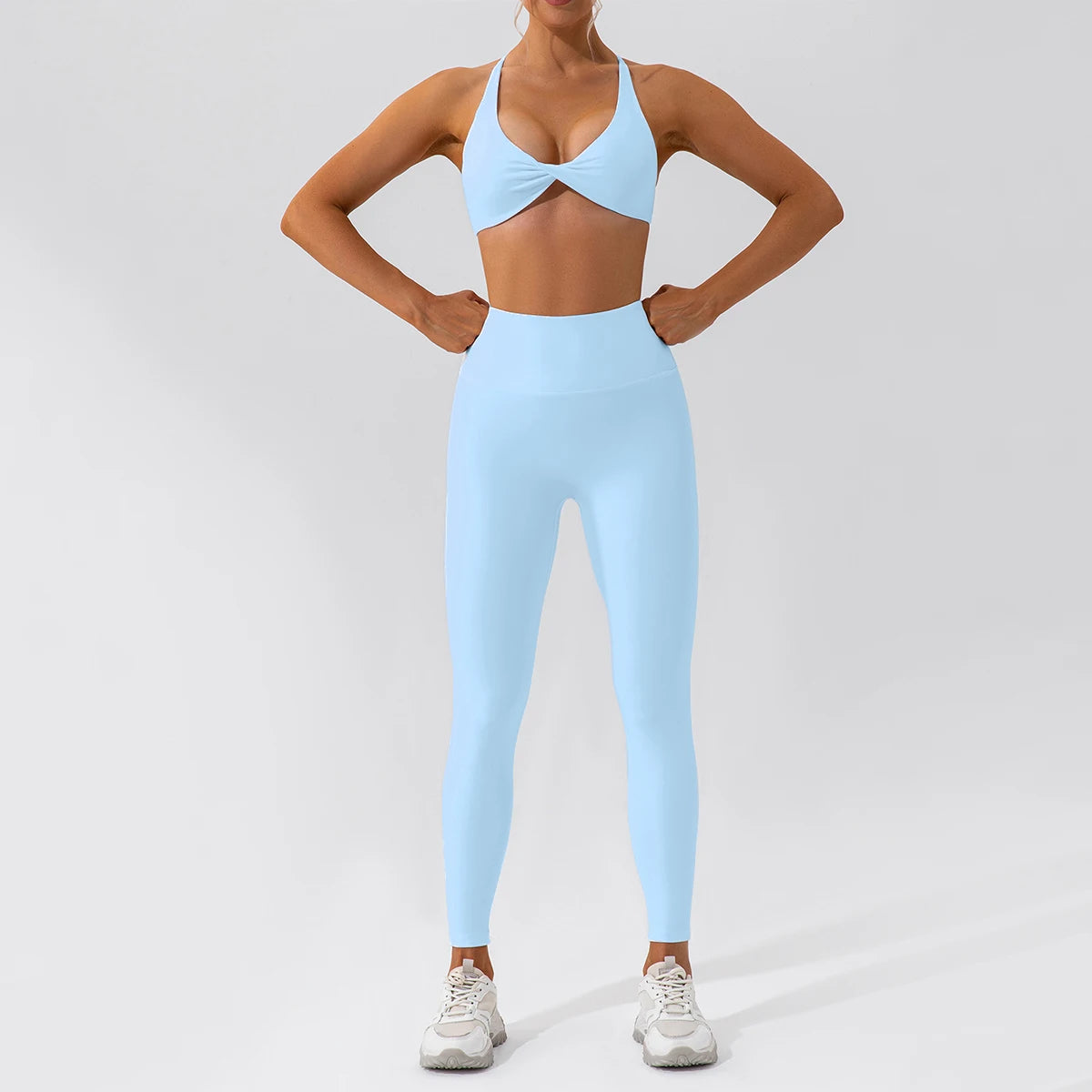 Summer 2PCS Yoga Suit Sports Set Women Quick-Dry Gym Set Women Tracksuit Running Workout Long Sleeve Sports Shirt Yoga Clothing