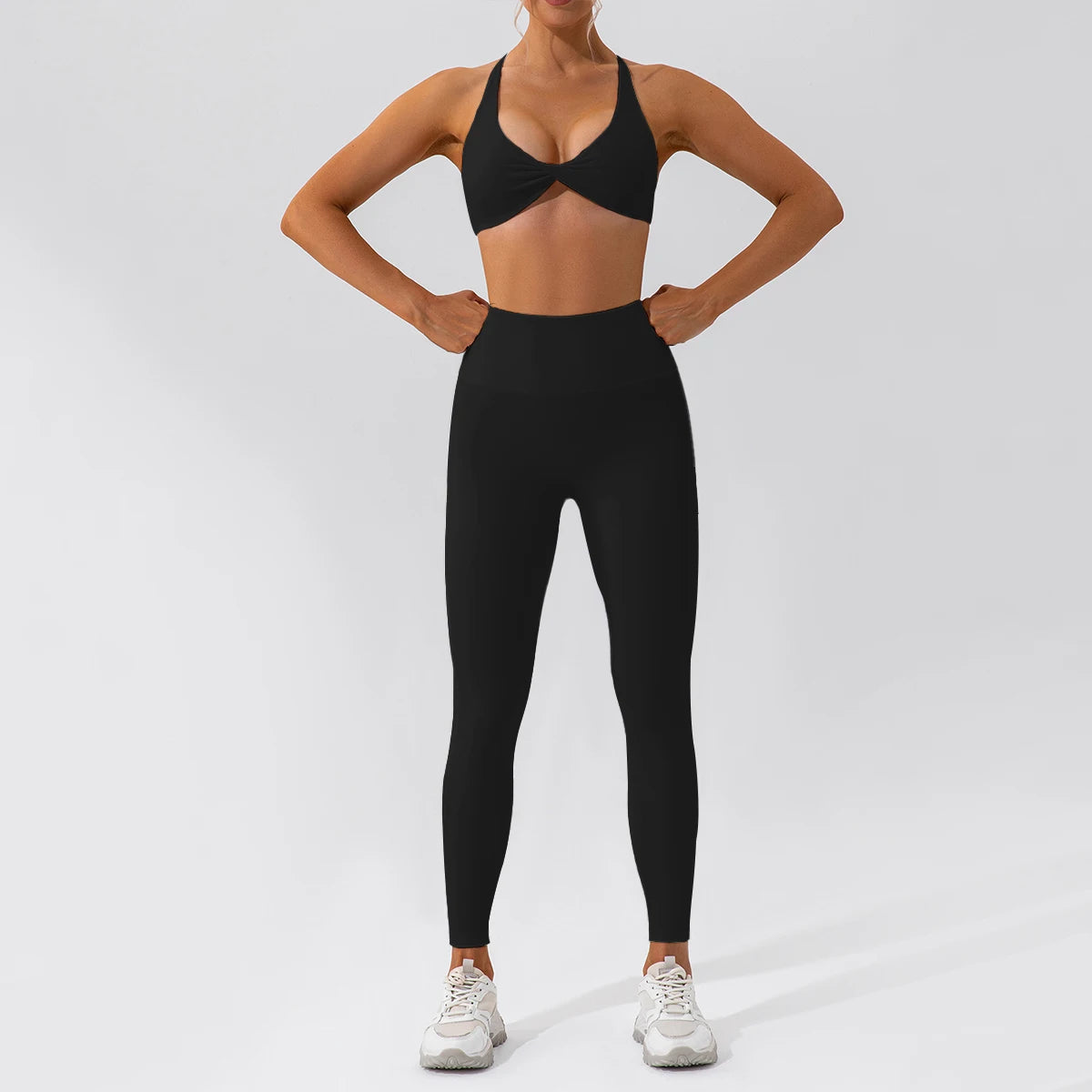 Summer 2PCS Yoga Suit Sports Set Women Quick-Dry Gym Set Women Tracksuit Running Workout Long Sleeve Sports Shirt Yoga Clothing