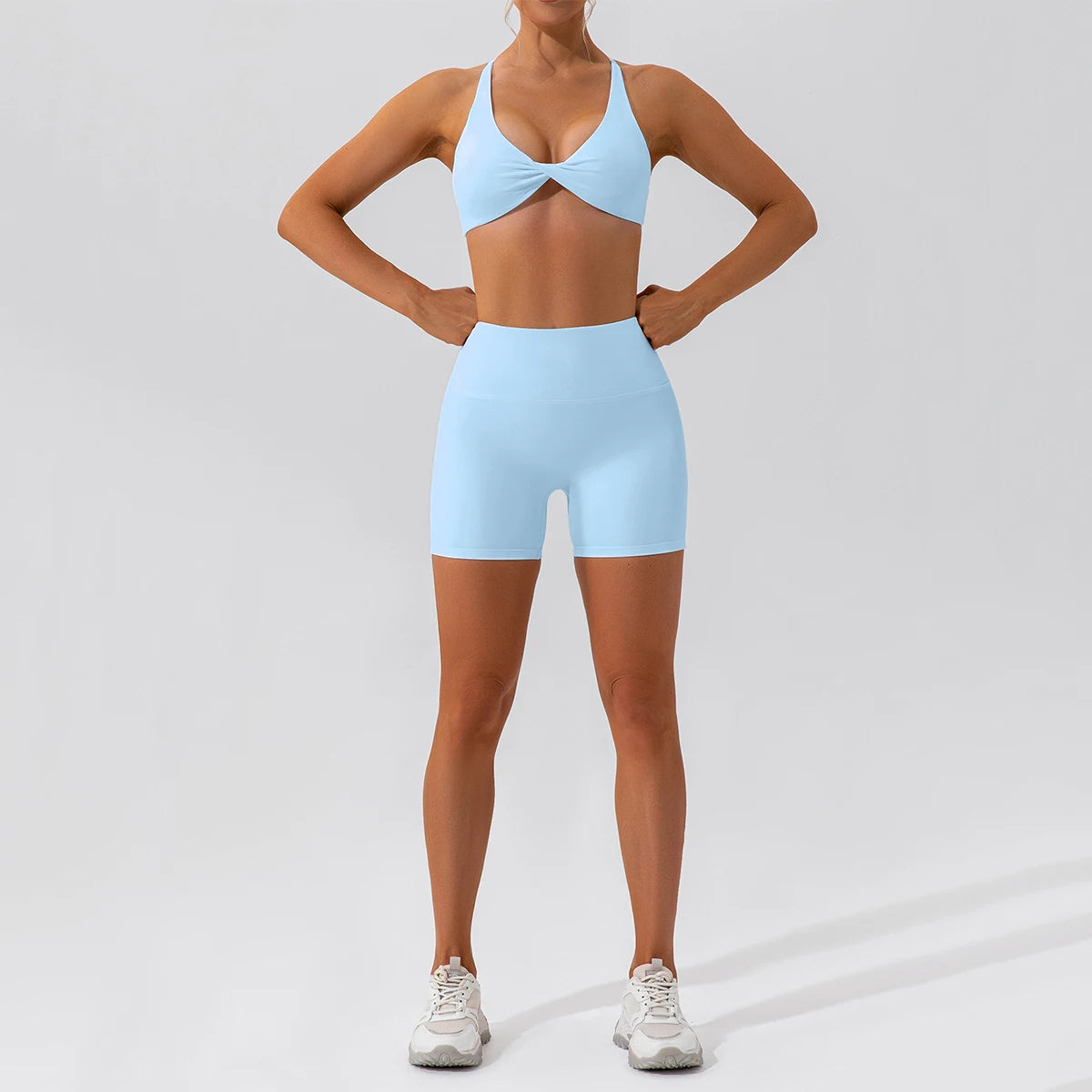 Summer 2PCS Yoga Suit Sports Set Women Quick-Dry Gym Set Women Tracksuit Running Workout Long Sleeve Sports Shirt Yoga Clothing