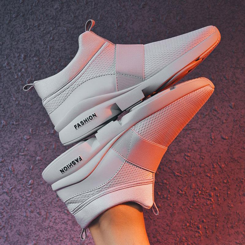Mens Red Sneakers Flats Sport Footwear Couple Sneakers New Fashion Lovers Casual Lightweight Jogging Breathable Tennis Sport Shoes For Workout OutdoorWalking